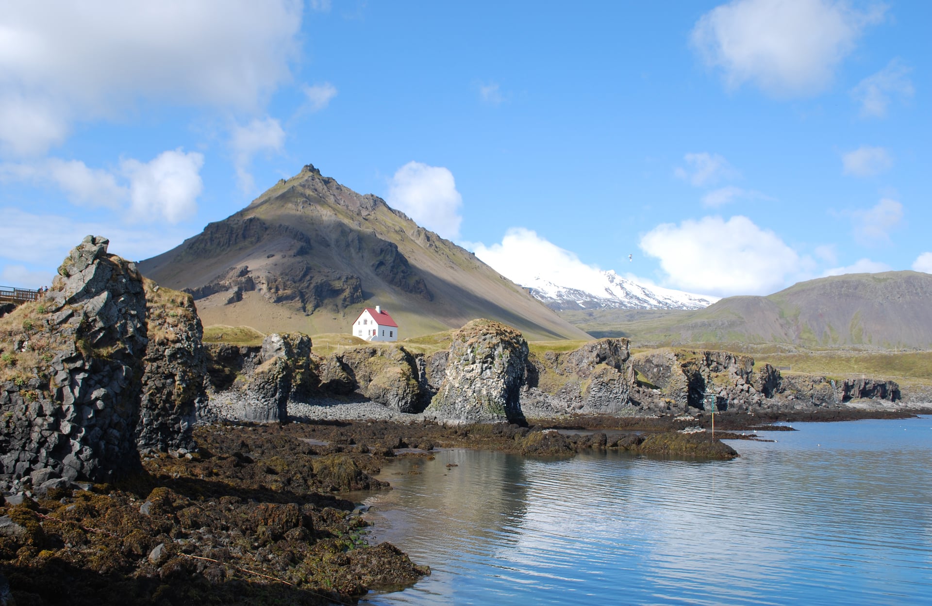 Cliffs near Arnarstapi village on the Snæfellsnes Peninsula in Iceland