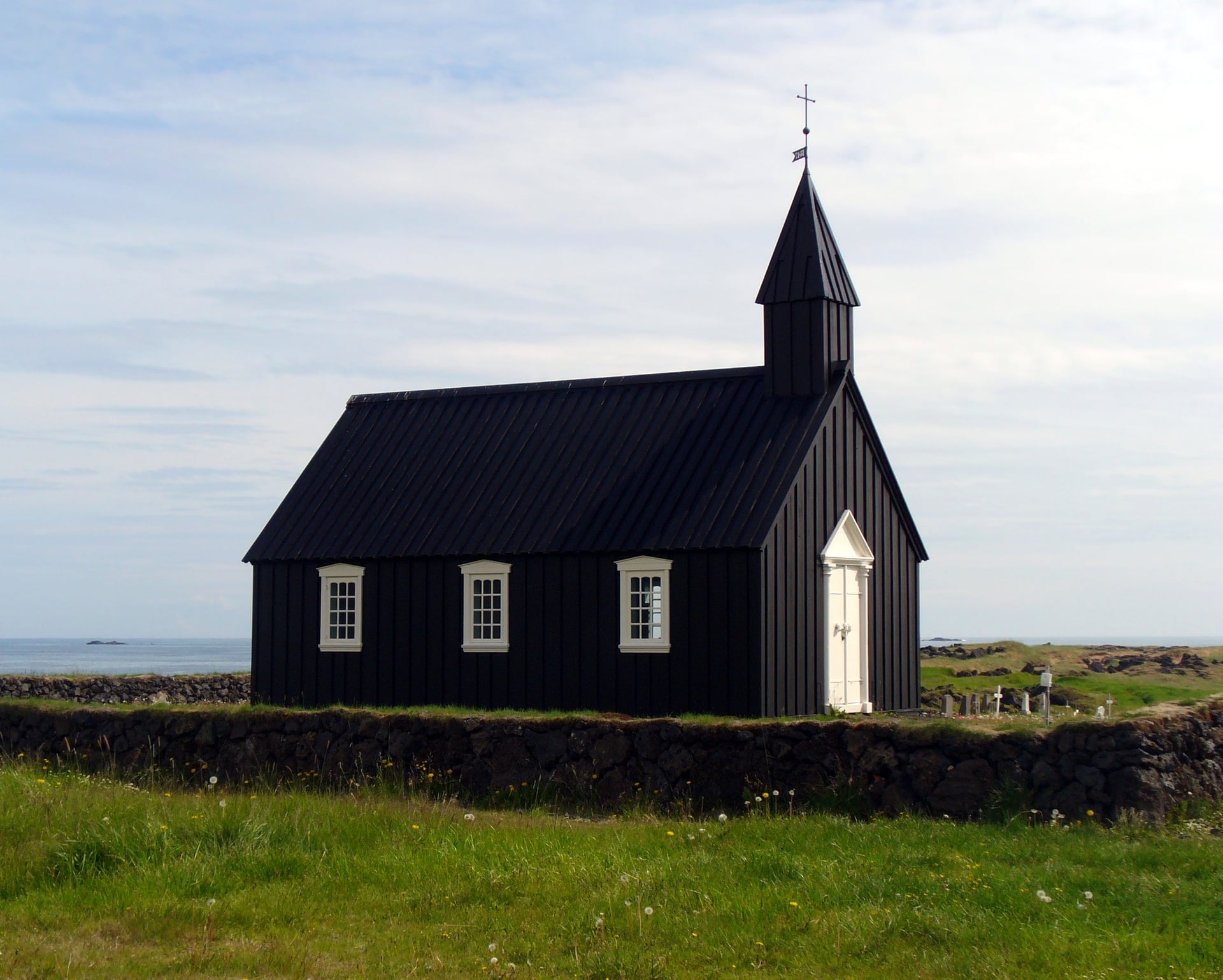 Búðakirkja church at Búðir on the Snæfellsnes Peninsula in Iceland