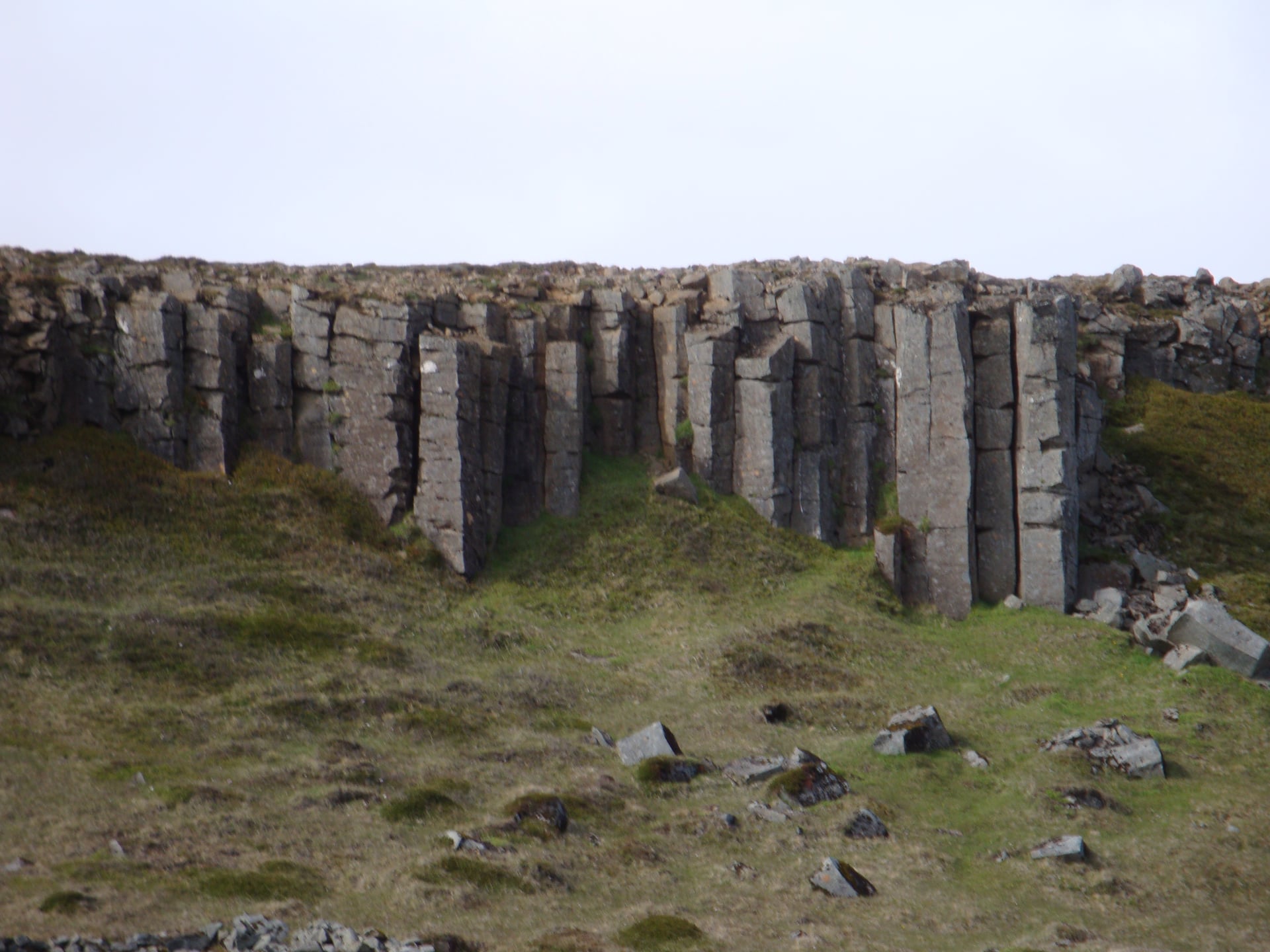 Basalt columns at Gerðuberg Cliffs in West Iceland