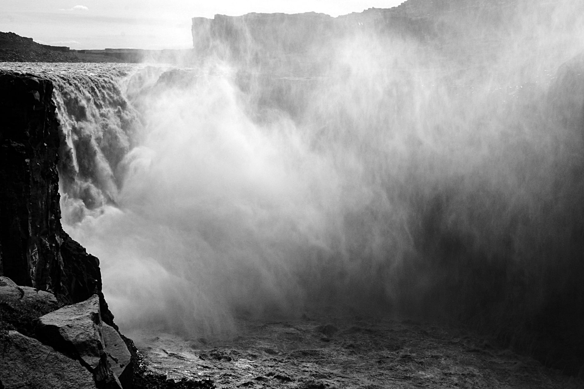 Dettifoss waterfall in Northeast Iceland