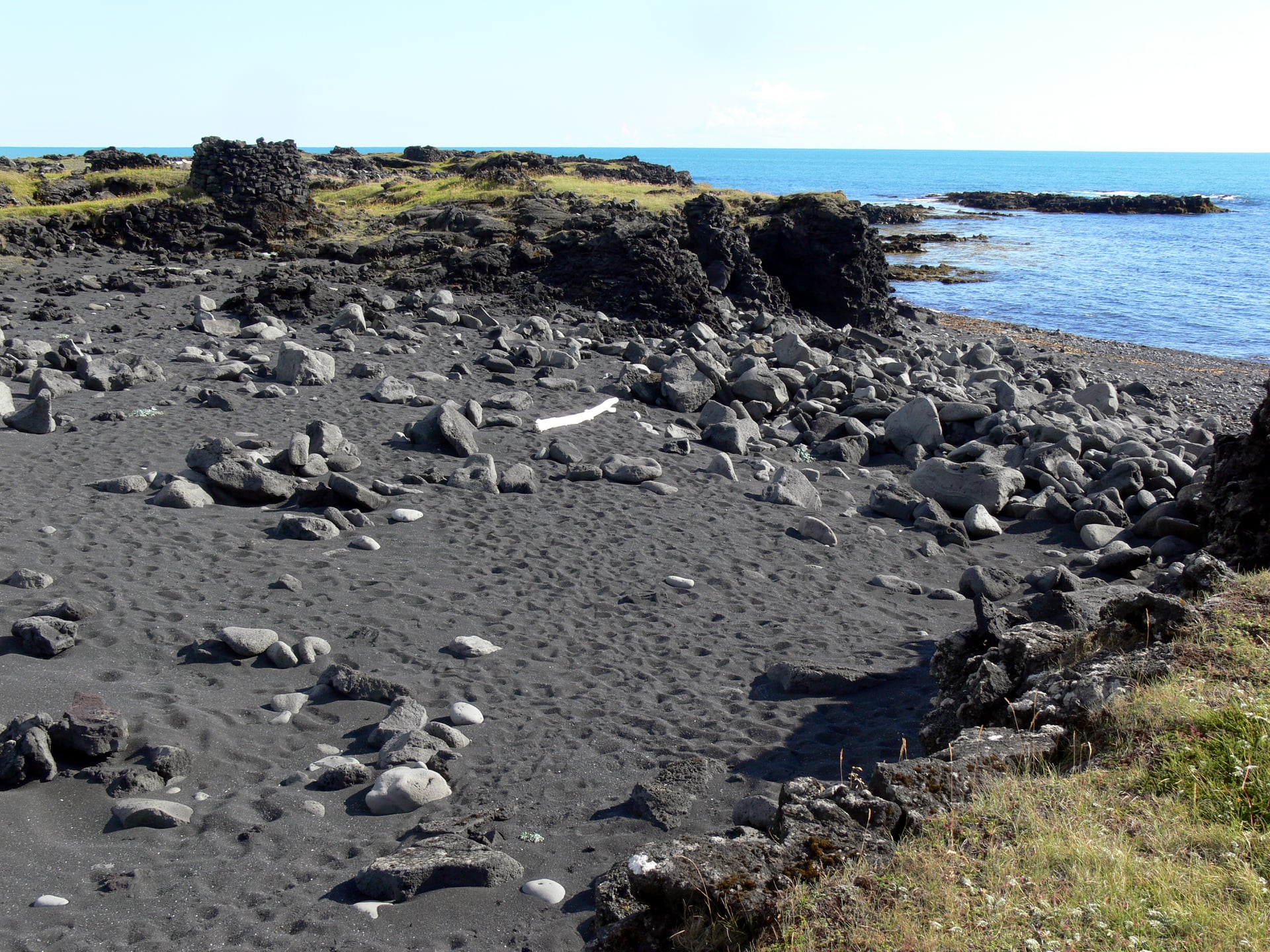 Selatangar ruins on the Reykjanes Peninsula in Iceland