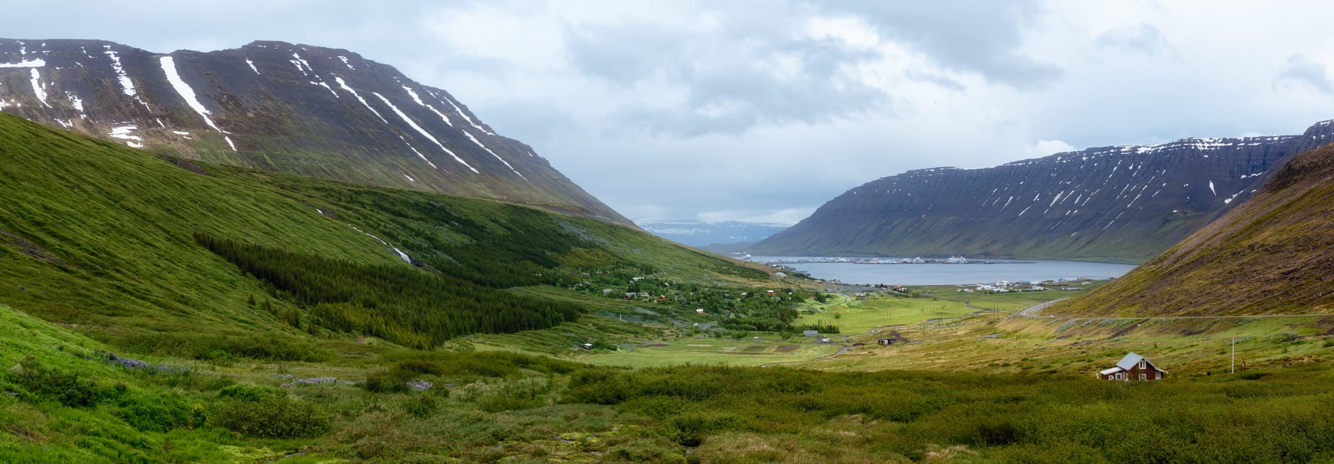 Ísafjörður town in the Westfjords of Iceland