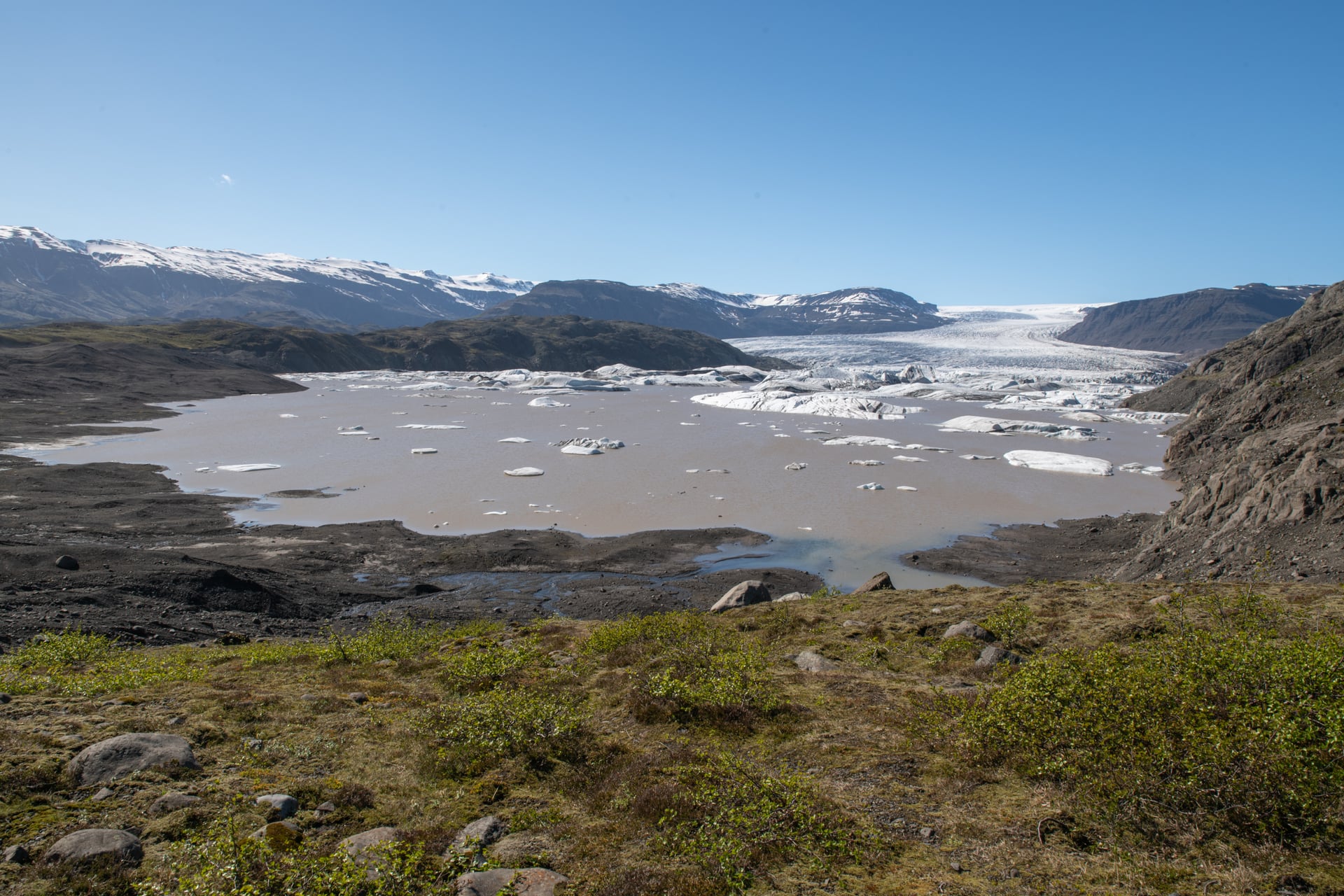Hoffell landscape near Hoffellsjökull in Southeast Iceland