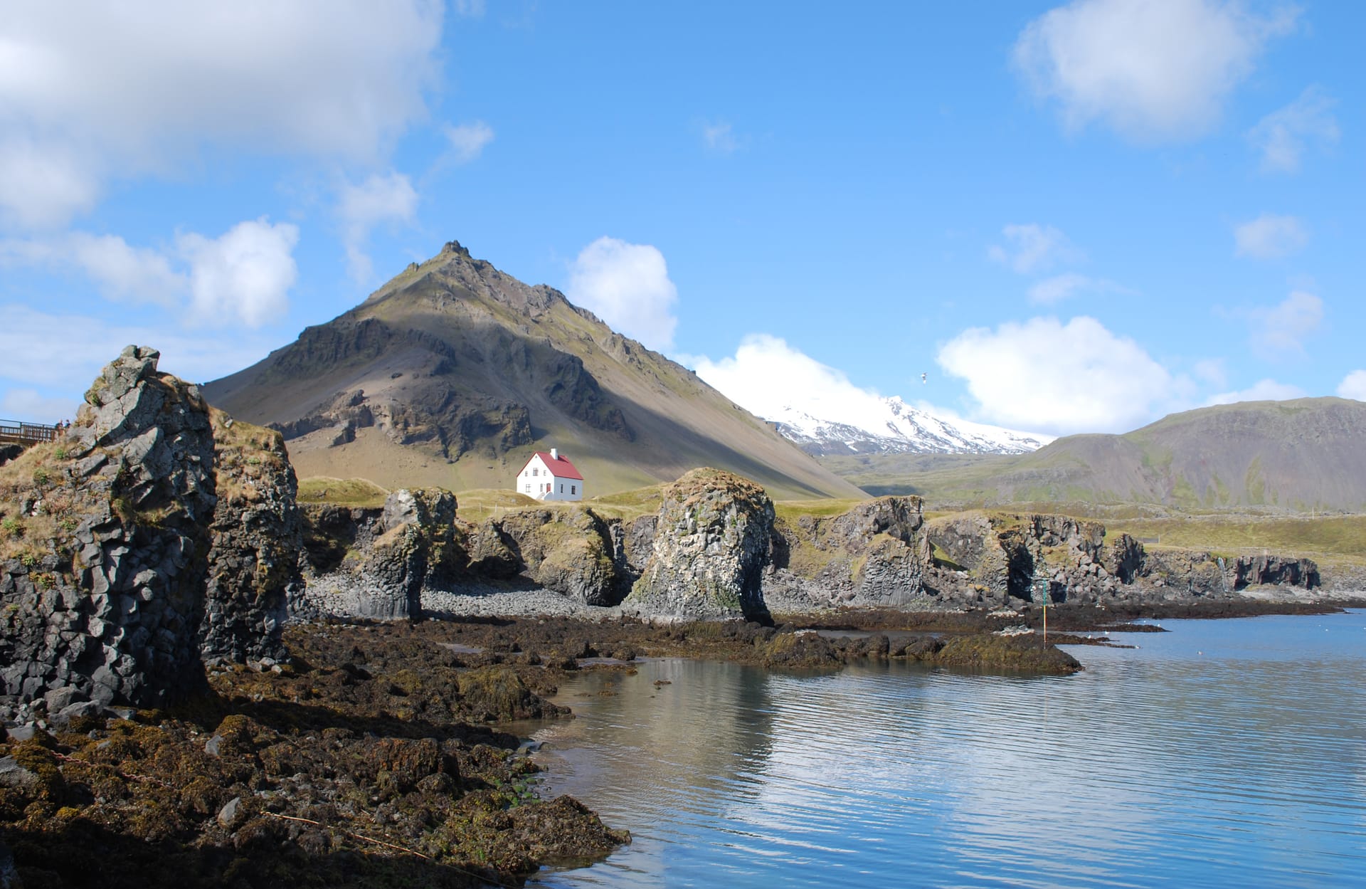 Cliffs near Arnarstapi village on the Snæfellsnes Peninsula in Iceland