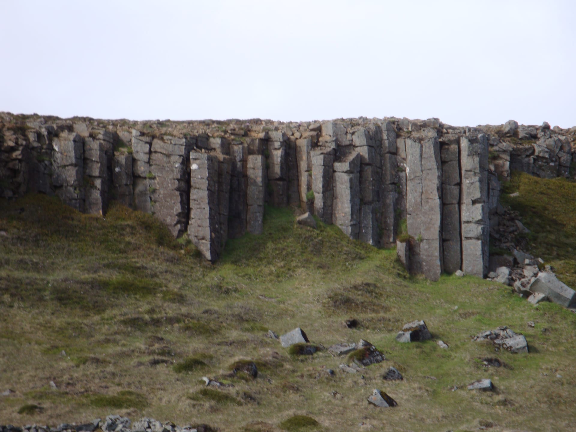 Basalt columns at Gerðuberg Cliffs in West Iceland