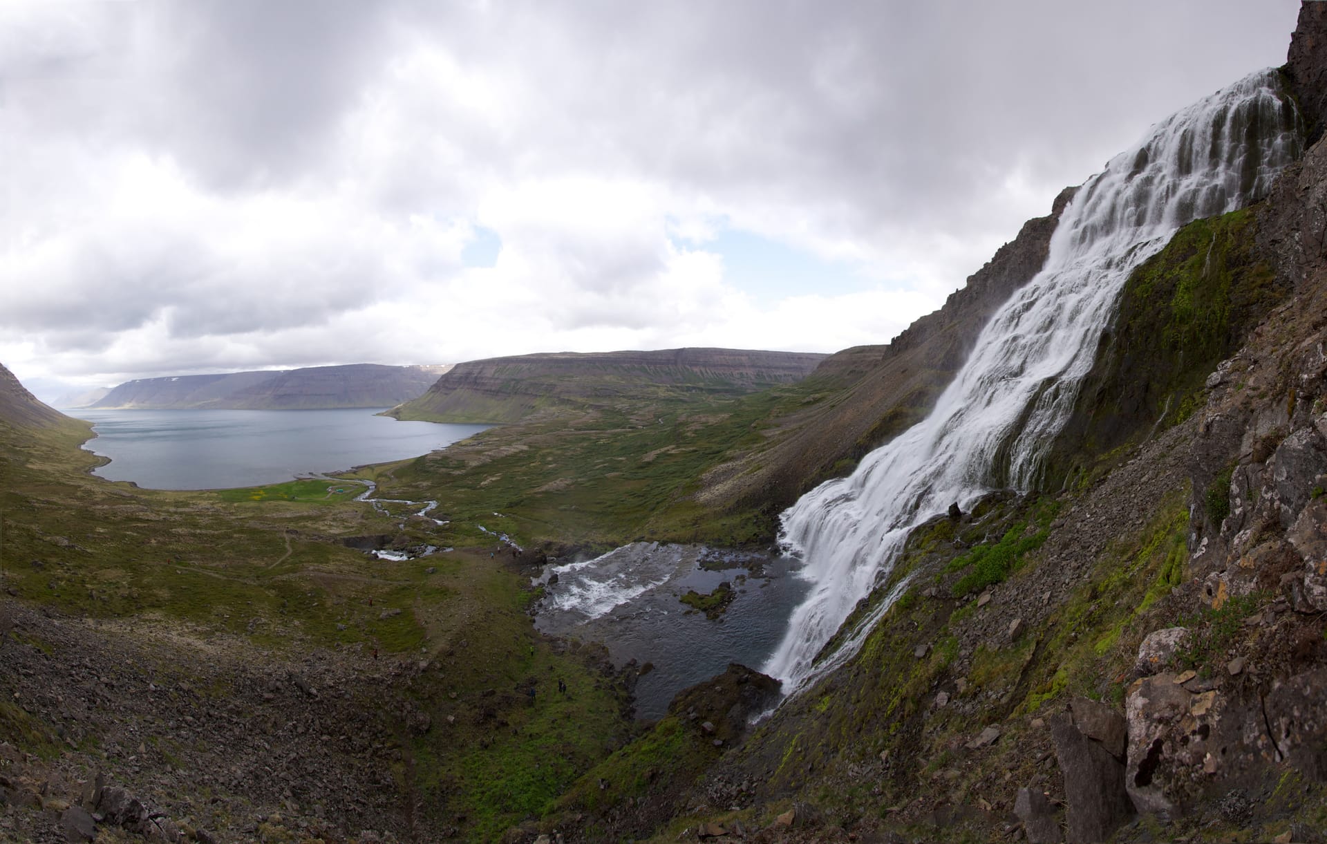 Dynjandi waterfall in the Westfjords of Iceland