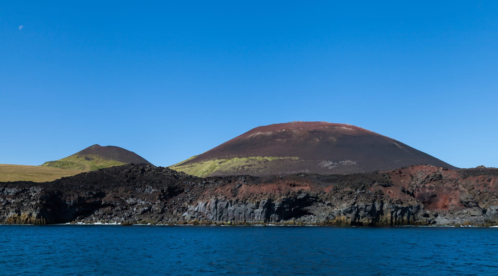 Eldfell volcano on Heimaey in Iceland