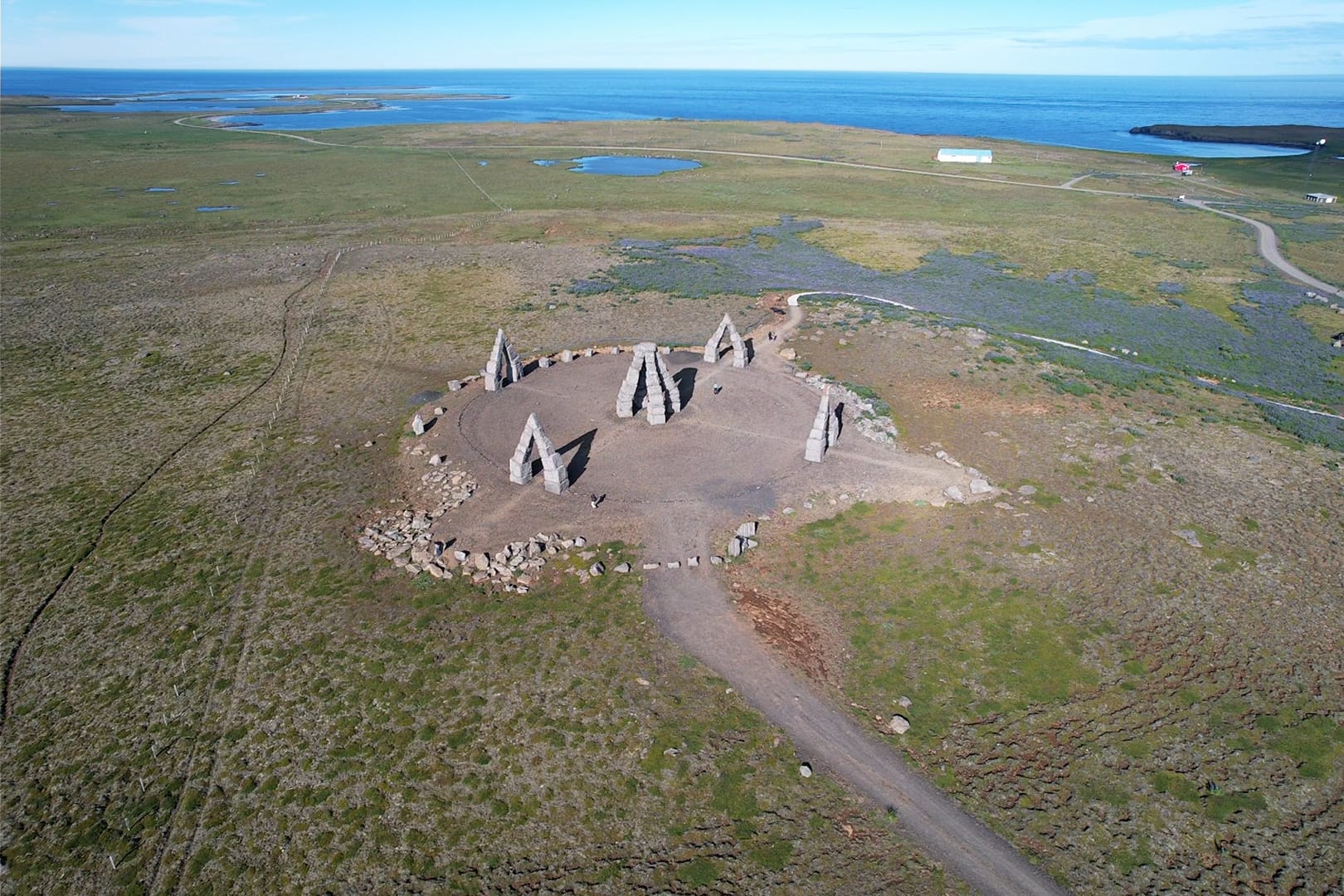 Arctic Henge near Raufarhöfn in Northeast Iceland