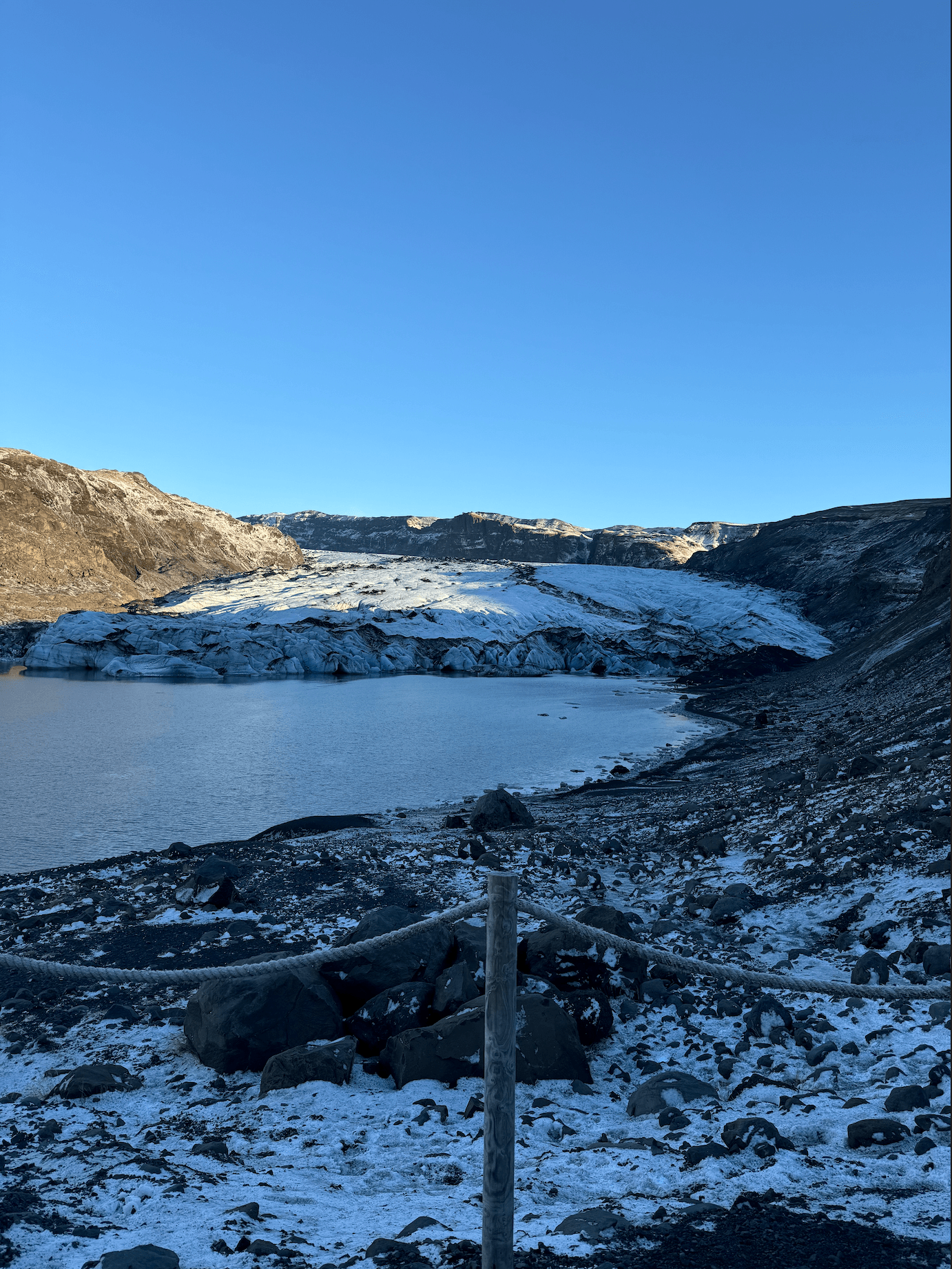 Solheimajokull glacier in Southern Iceland