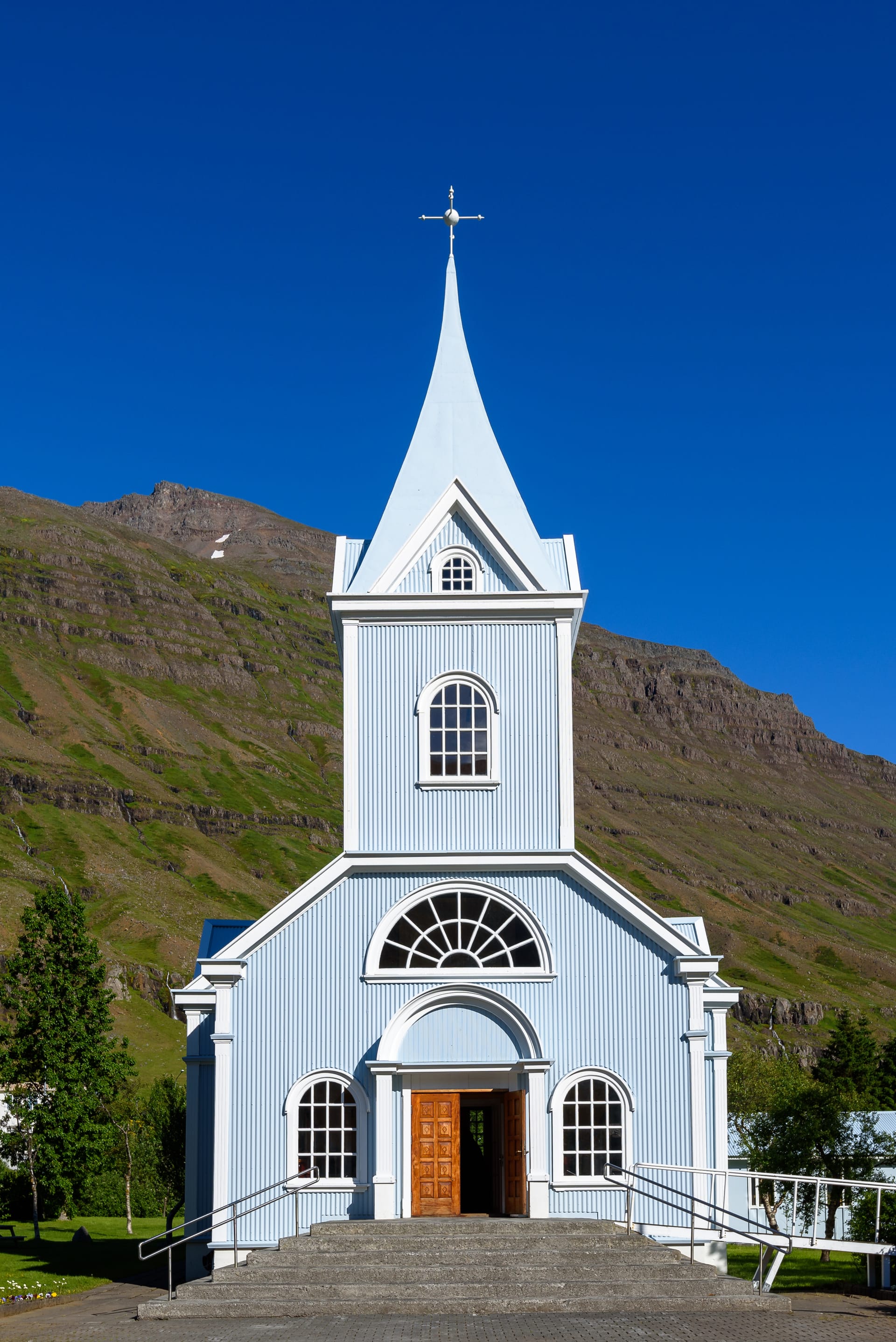 Blue Church in Seyðisfjörður, East Iceland